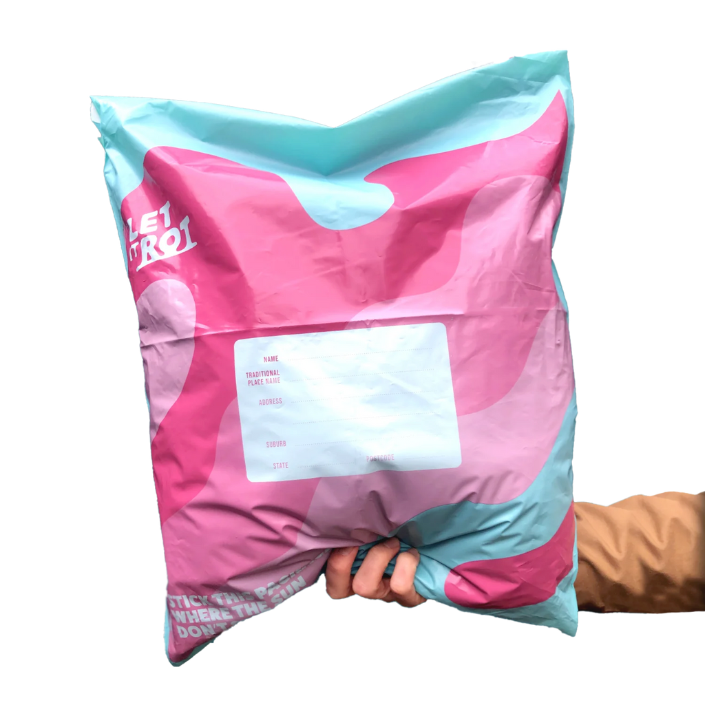 compostable pink colour mailing bag